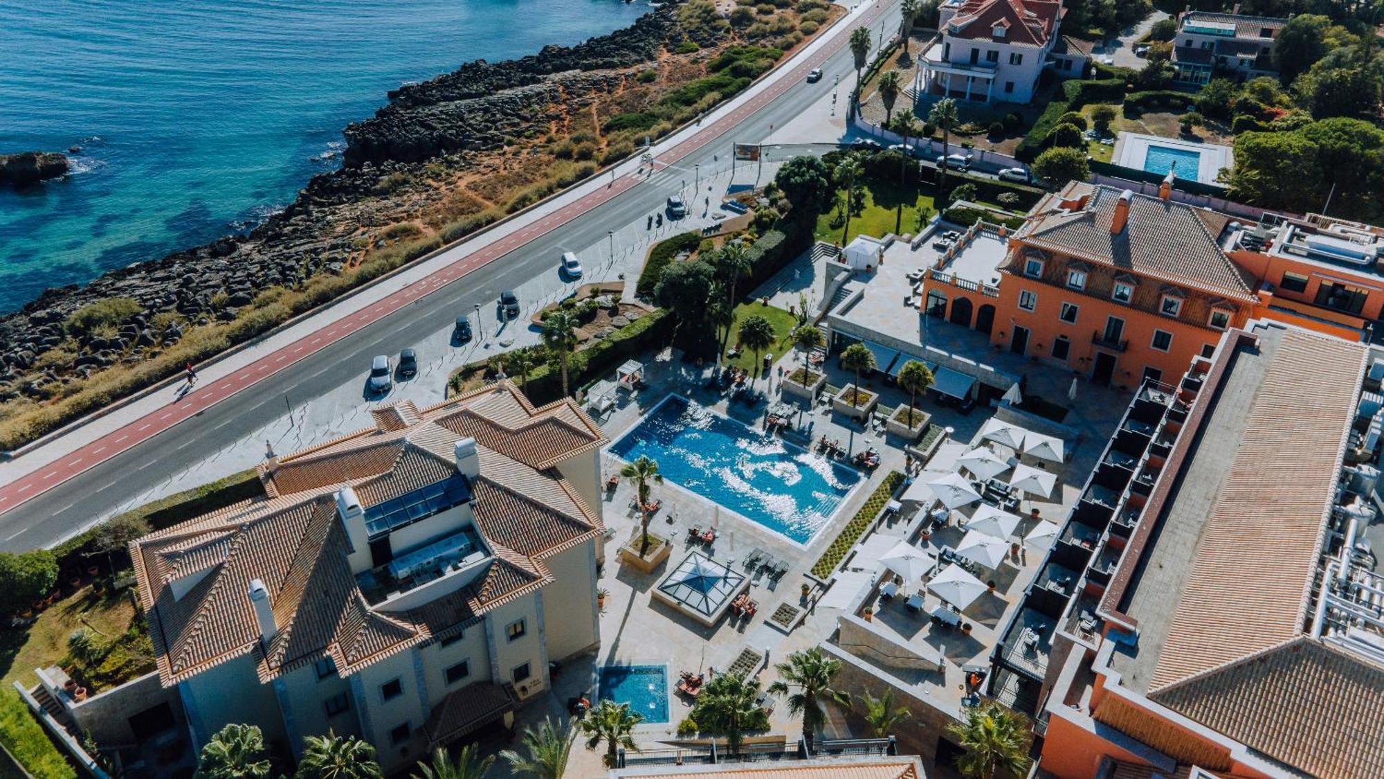 Grande Real Villa Italia Hotel & Spa Віавіа Zewnętrze zdjęcie Aerial view of the hotel